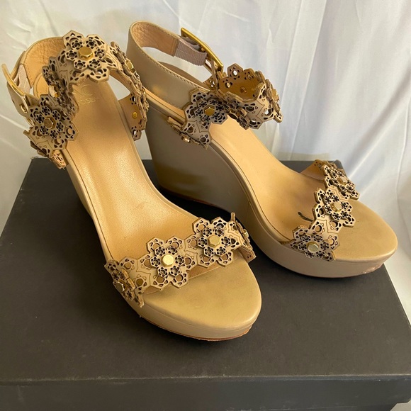 Zac Posen Shoes - Zac Zac Posen Brooke Leather Wedge Sandal size 8